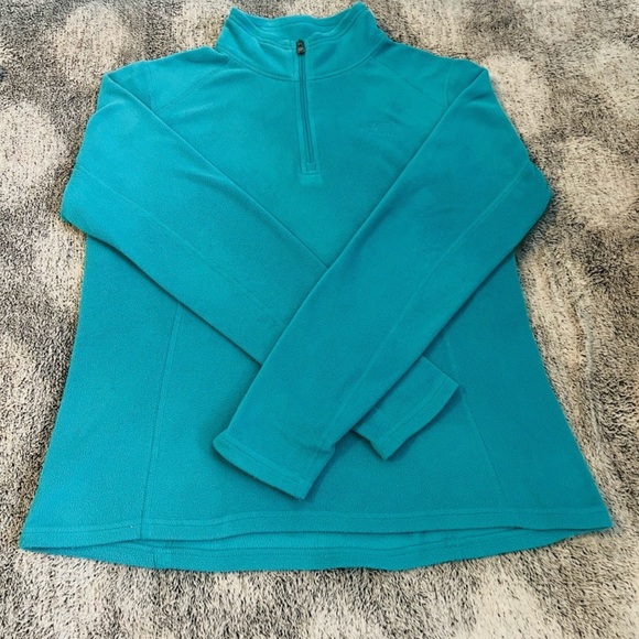 The North Face Tops - The North Face Turquoise Fleece Pullover – Women’s Size M